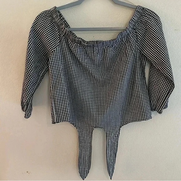 Ivy+Main Black And White Gingham Women’s Size L - Picture 4 of 4